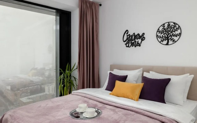 Апартаменты SMART LOFTS | Terrace | Вид с 45 этажа | 2 спальни | В 1 мин. от метро